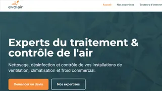 Evolair - Site vitrine, ERP et application mobile pour la qualité de l'air