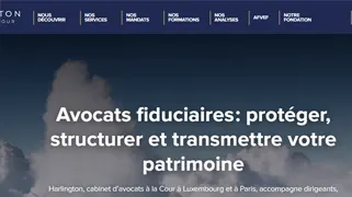 Harlington - Site vitrine pour cabinet d'avocats fiduciaires